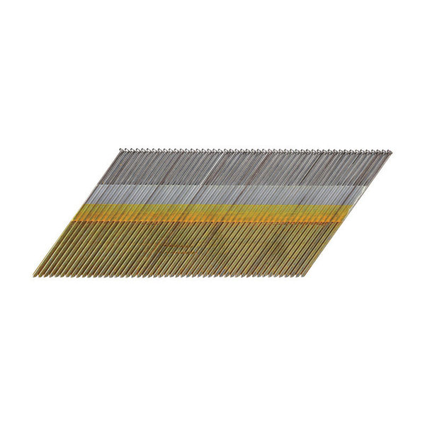 Bostitch Collated Finishing Nail, 2-1/2 in L, 15 ga, Coated, Brad Head, Angled DA-1540